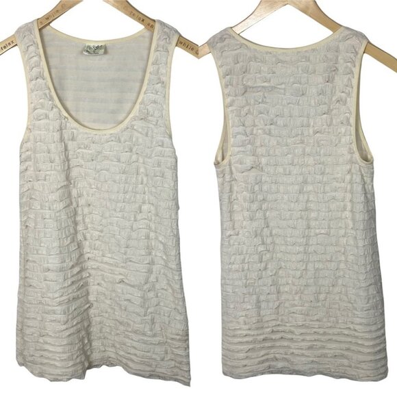 Free People Layered Ruffle Bohemian Cream White Mini Dress Size XS Tiered Boho‎ - Picture 1 of 9